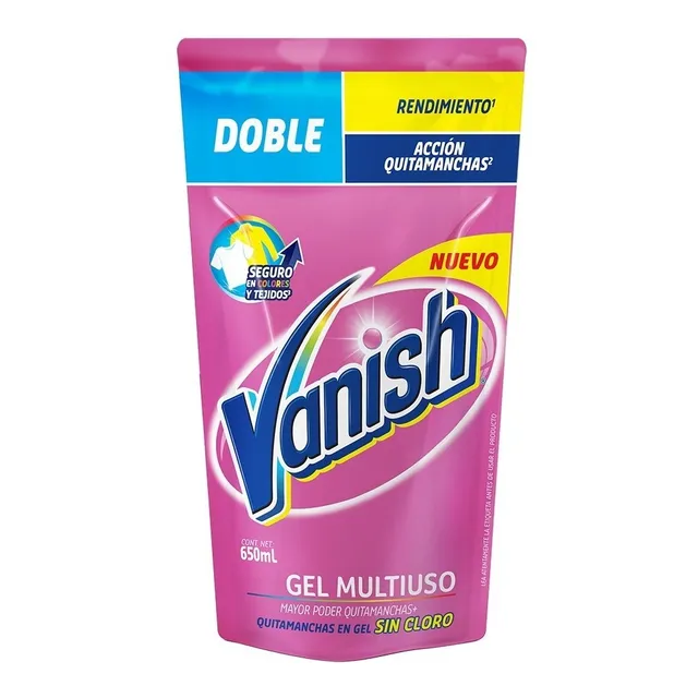 Quitamanchas Líquido Vanish Multiusos Ropa De Color 650 Ml