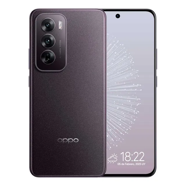 Celular Oppo Reno12 12gb Ram 512gb Almacenamiento Interno Morado 5g 120 Hz Pantalla Amoled 6.7 Fhd+