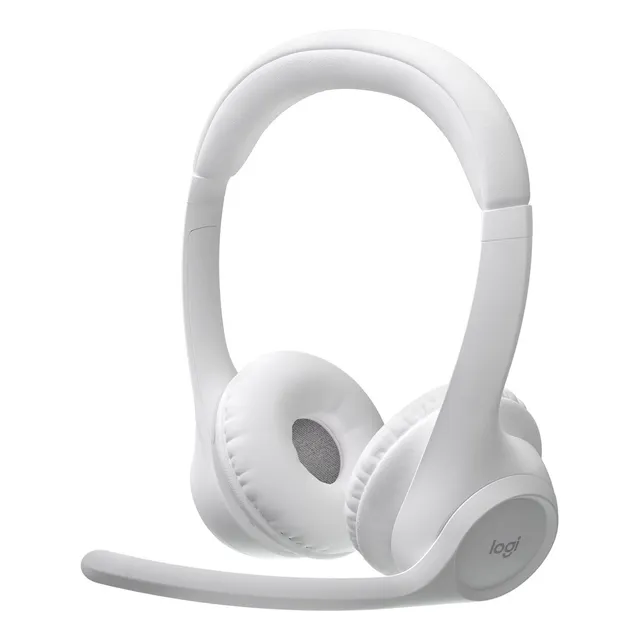 Logitech Zone 300, Diadema Bt Inalámbrica, 2 Micrófonos, Wht Color Blanco Luz Blanco