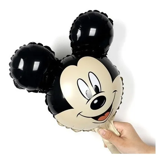 Kit 5 Balão Metalizado Cabecinha Mickey Mouse Minnie