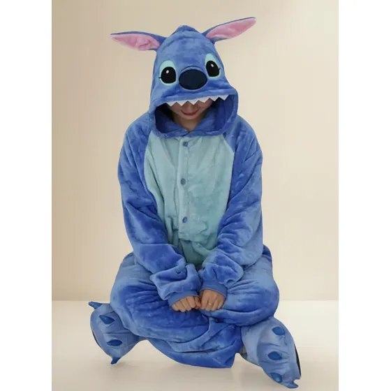 Pijama Entero Kigurumi Polar De Stitch Adultos