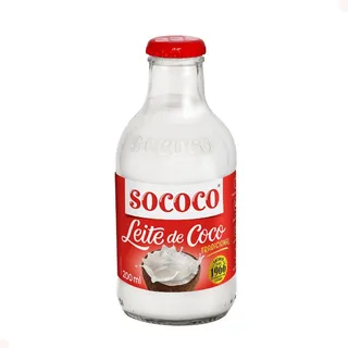 Leite De Coco Tradicional Sococo Vidro 200ml Leite De Coco Tradicional Sococo Vidro 200ml