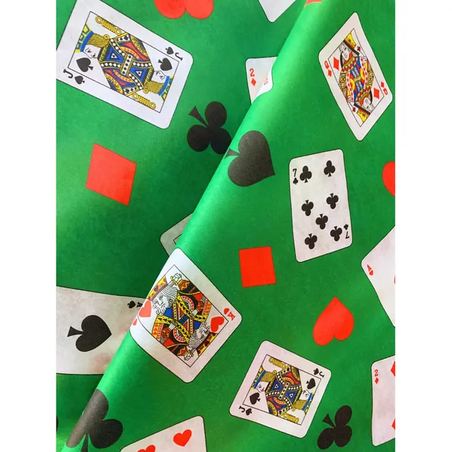 Tnt Tecido Estampado Naipes Baralho Poker Canastra 2m X 1,40