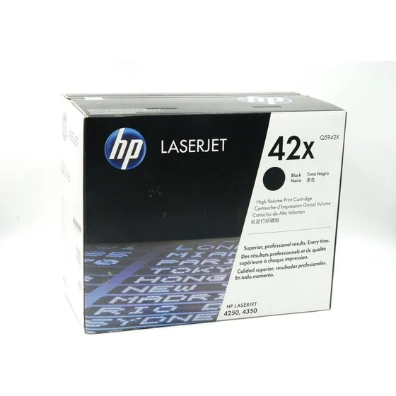 Toner Original Hp 42x Q5942x Laserjet Negro 4250 4350 42a