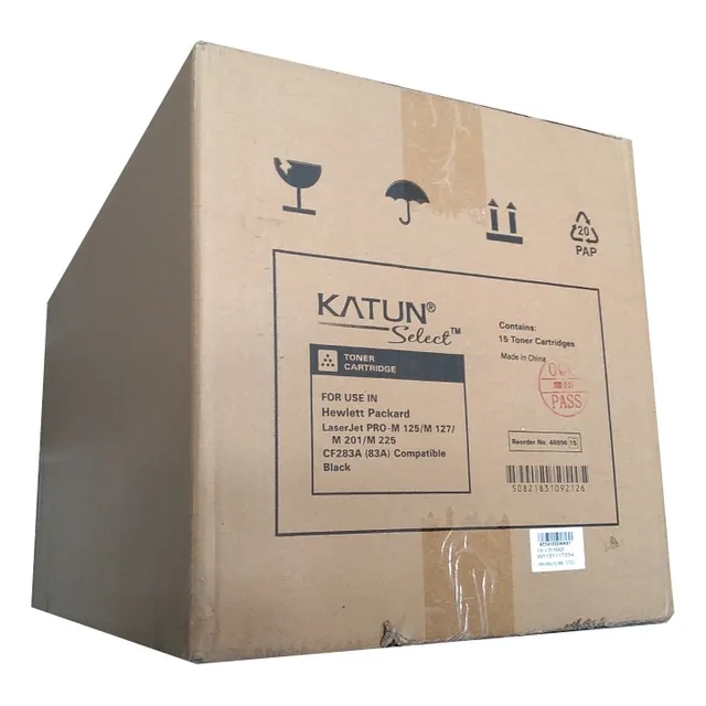 Caja De 15 Toner Cf283a Lj M125 M127 M201 M225 Compatible Tinta Negro