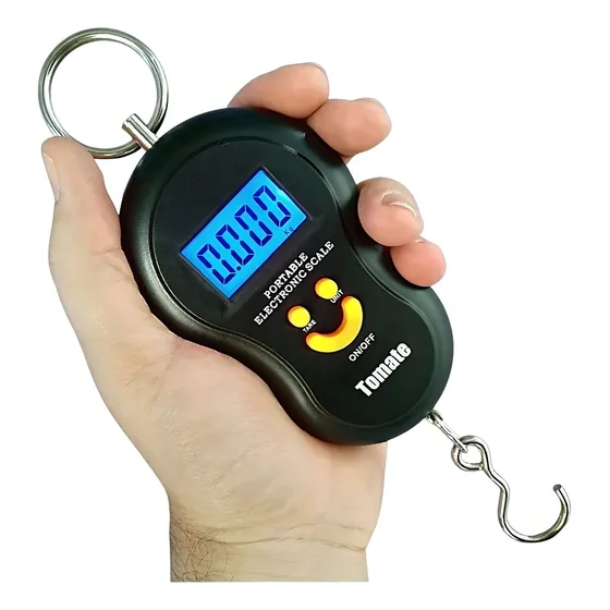 Balança Digital Eletrônica Portátil De Mão Até 50kg - Clink