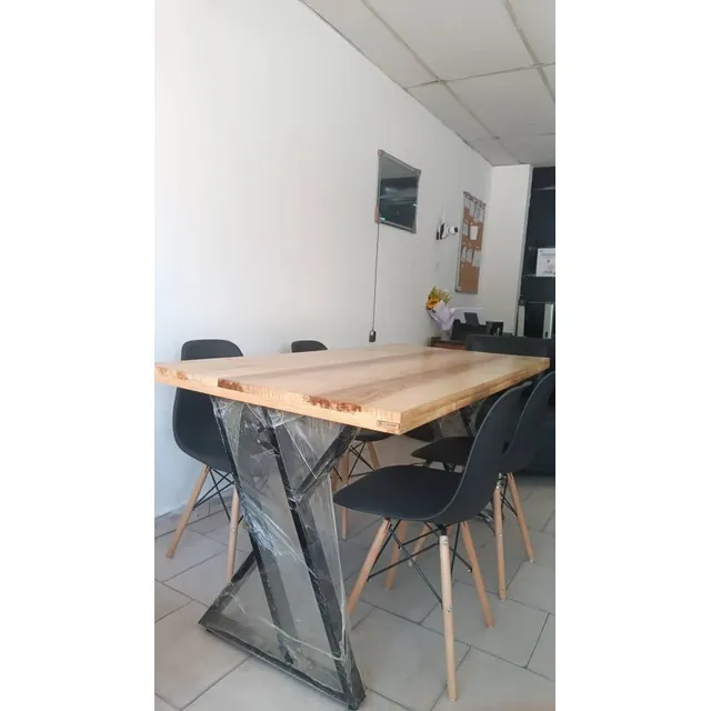 Mesa De Comedor Hierro Y Madera Mueblestkhome