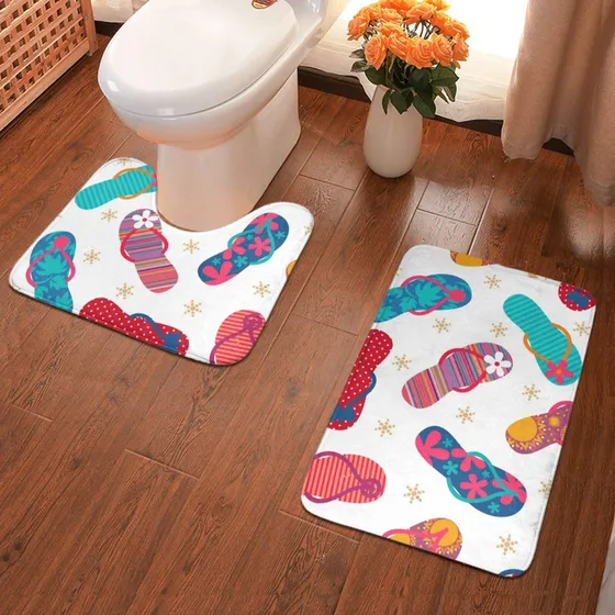 Sweet Tang Juego 2 Tapete Baño Para Suave Antideslizante U X