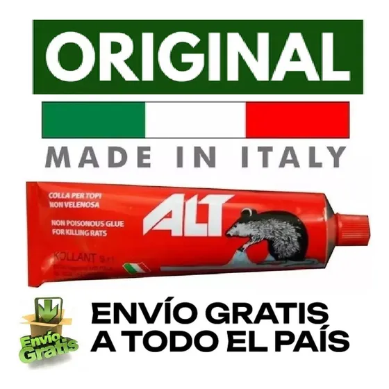 Ratas Ratones Pega Marca A L T Original Italiana Efectiva