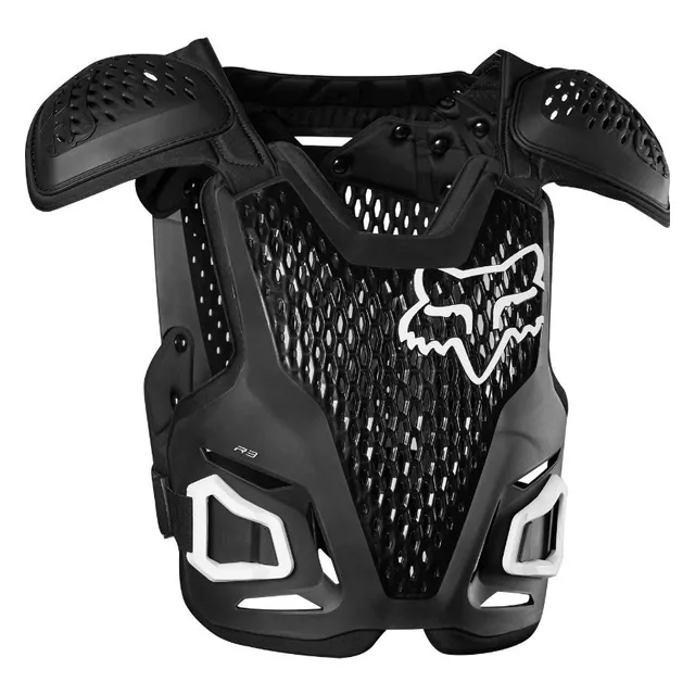 Peto Fox Para Niños Modelo R3 Color Negro Para Motocross Mtb