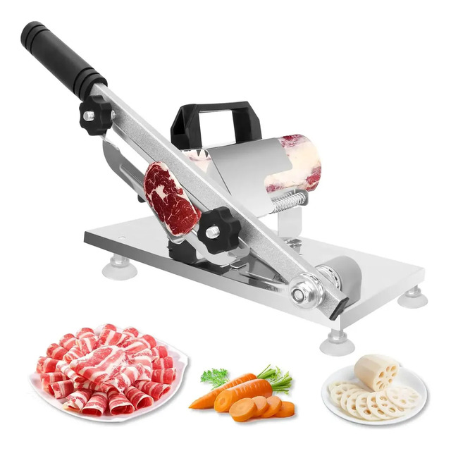 Fatiador Manual Carne Congelada, Frios E Legumes Em Aço Inox Fatiador Manual Carne Congelada, Frios E Legumes Em Aço Inox