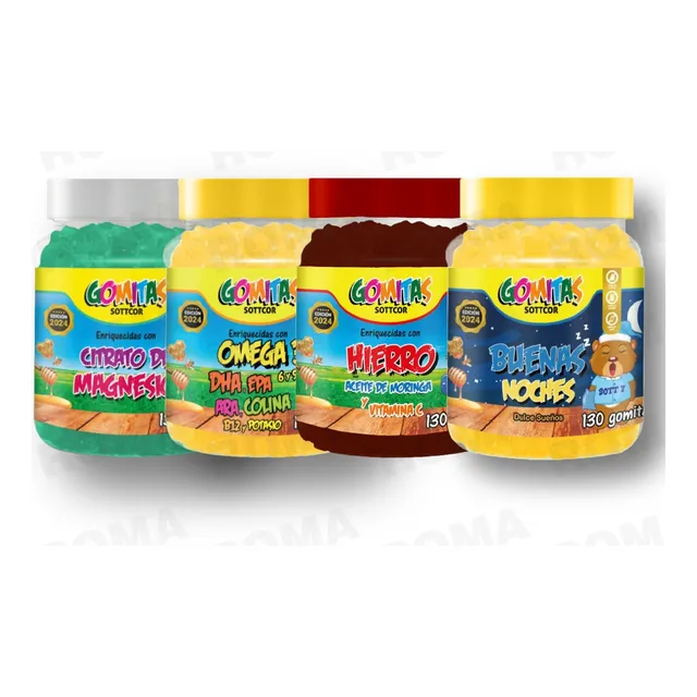 Pack De Gomitas Para Niños Sottcor
