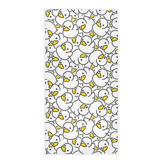 Qugrl Toalla Mano Cocina Pato Goma Diseño Bonita Blanca Para