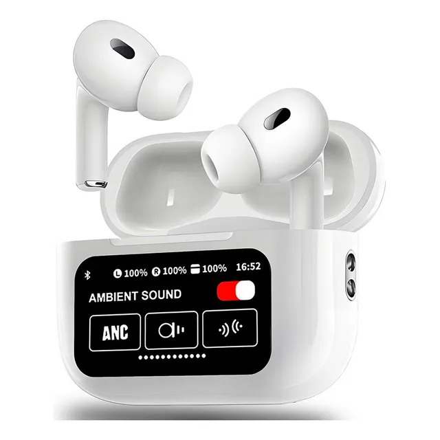 Audífonos Bluetooth Con Cancelación De Ruido Lcd Táctil