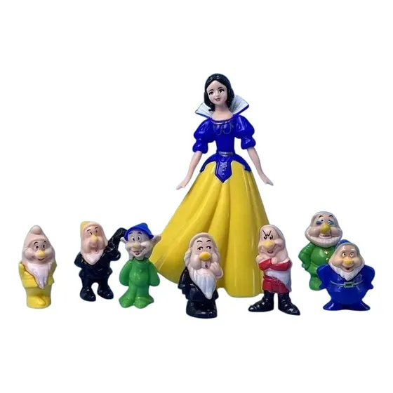 Set Muñecos Blancanieves Pack 6 Unidades Cumpleaños