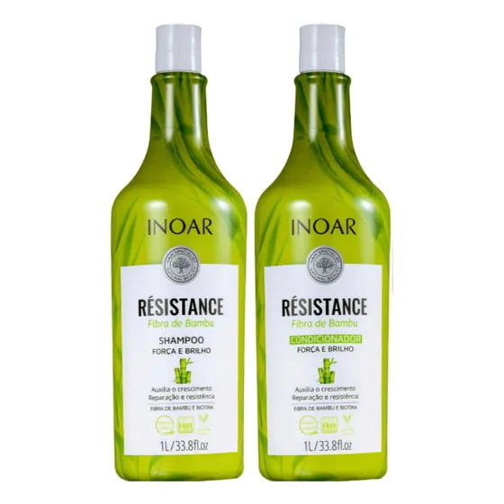 Inoar Resistance Bambu Kit Shampoo + Condicionador 1l