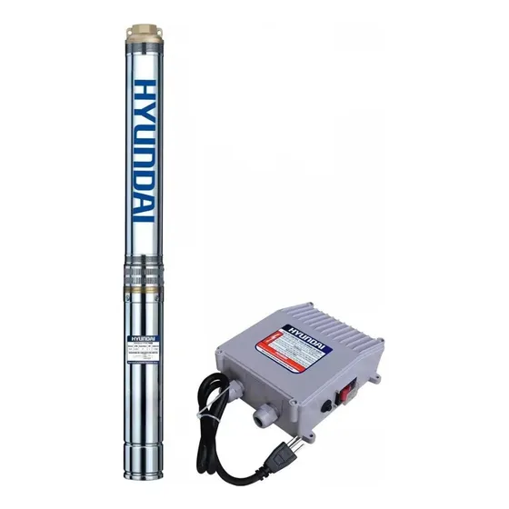 Bomba De Agua Sumergible Agrícola Hyundai 1 Hp 110v 32mts Verde