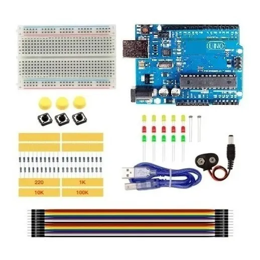 Tarjeta Desarrollo Uno R3 + Kit Electronica Principiante 