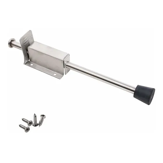Hwmate Tope Puerta Acero Inoxidable Para Pie Goma Sin