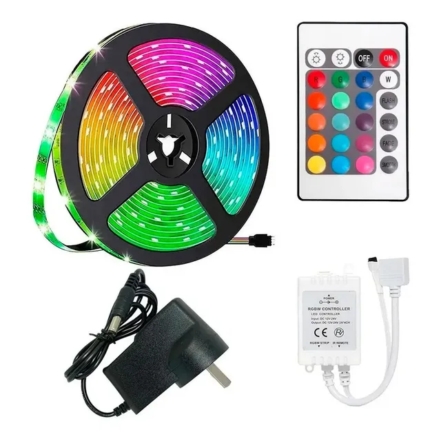 Tira Led Luces Colores Autoadhesivas Exterior Control Remoto