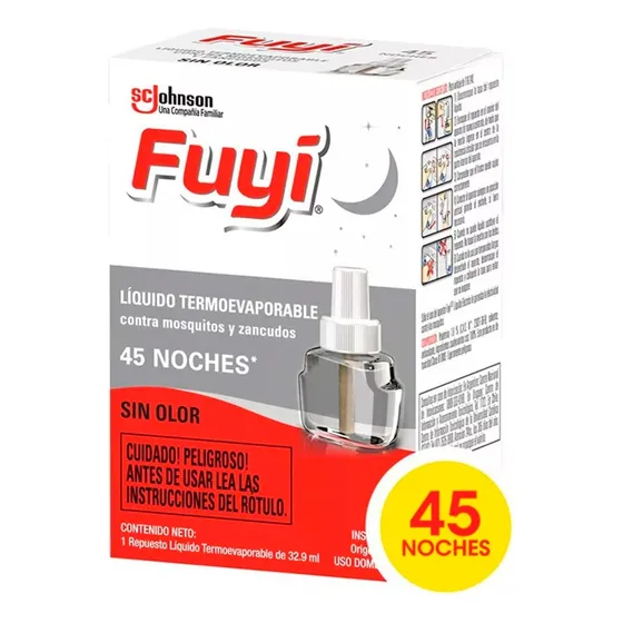 Fuyi Líquido Eléctrico Repelente Repuesto Mosquitos Sin Olor