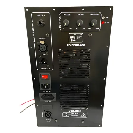 Amplificador Ativador P/ Caixas Sub Graves 1000 Watts Rms Preto