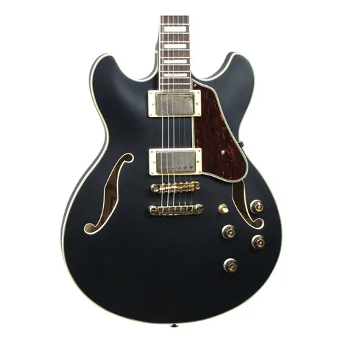 Guitarra Semi-acústica Ibanez As73g Bkf Black Flat