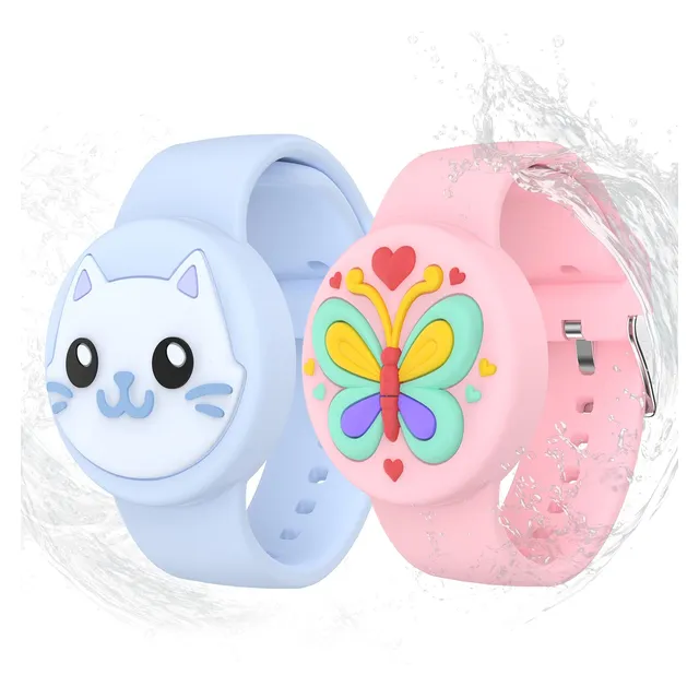 Pulseras Airtag Impermeables Para Niños - (2 Pack) 8bbdg