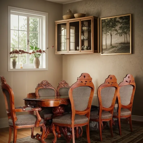 Comedor Luis Xv Munich En Cedro Elegante Fino