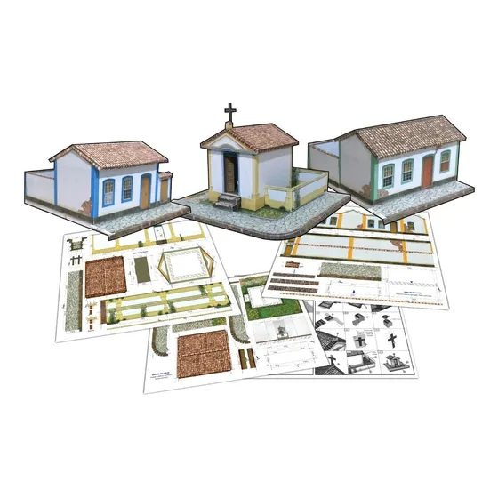 Kit  A  Casa Papel P/ Montar 1:87  Impressa + Manual Maquete