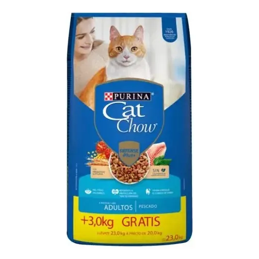 Alimento Cat Chow Defense Plus Para Gato Adulto 23kg