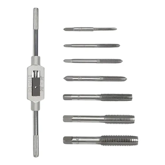 Juego Machos Terrajas Con Manija Kit Set X8 Piezas Metal