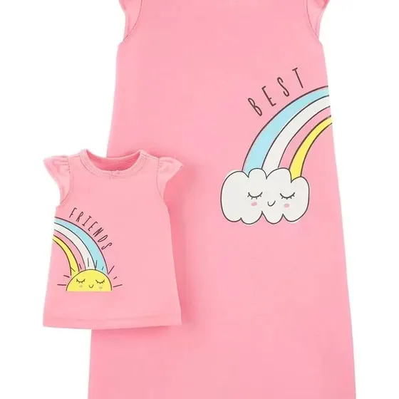 Duo De Dormilonas Carters Para La Niña Y Su Muñeca 