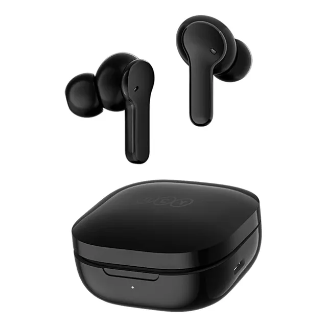 Audífonos In-ear Bluetooth Inalámbrico QCY T13 ENC Con Manos Libres, 7.2mm Diafragmas, Bluetooth 5.1,Bajos Potentes, 30h, 4 Micros Para Cancelación De Ruido, Sonido De Calidad, Color Negro