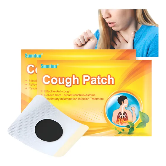 Parche Sumifun Herbal Natural Alivia Tos Gripa 6 Parches Color Parche Para La Tos