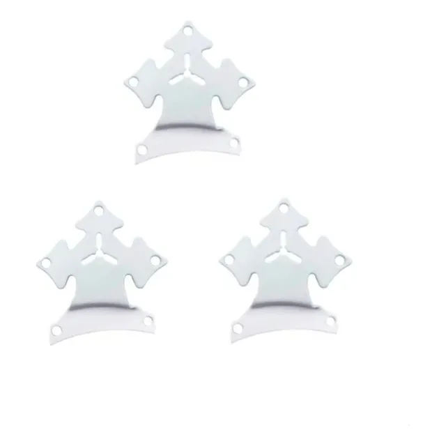 Kit 3 Garras Para Hélice Pá Ventilador Venti Delta Branco