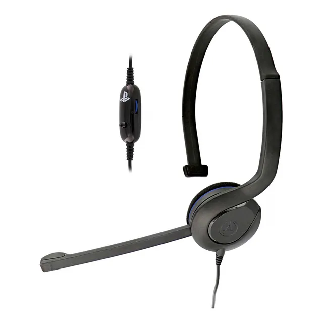 Audífonos De Casco Alámbricos Negro Playstation Ps4 Powera