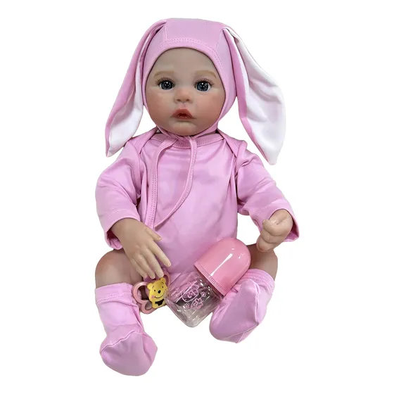 Muñeca Reborn Bebé Realista 45cm Con Accesorios