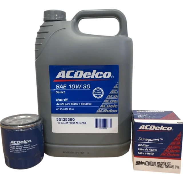 Kit Cambio De Aceite 10w30 Chevrolet Aveo Optra Cobalt