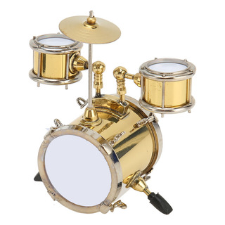 Estojo De Bateria Em Miniatura De Cobre Modelo De Mini Instr Estojo De Bateria Em Miniatura De Cobre Modelo De Mini Instr