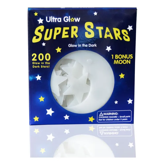 201 Estrela G + Lua Fluorescente Brilham Escuro Teto Brancas