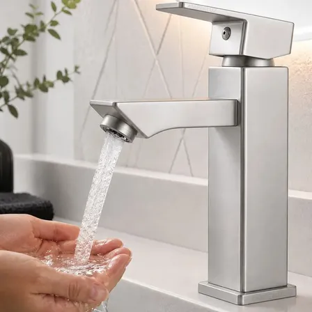 Torneira Bica Banheiro Lavabo Aço Inox 304 Gourmert Monocomando Fria Alta Qualidade Cor Prata - Marca Camperluz