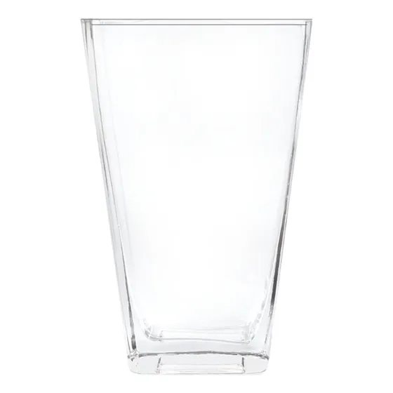 Florero Plano Vaso Pirámide 20 Cm  Centro De Mesa  Deco