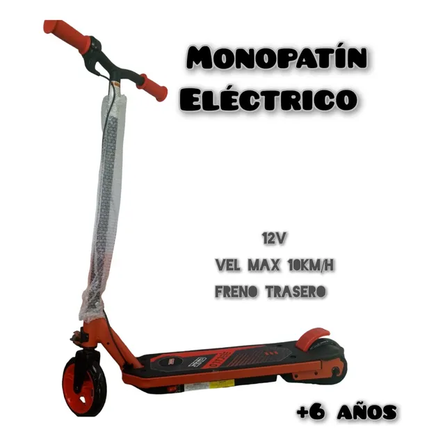 Monopatin Scooter Eléctrico 10km/h P Niño +6 Freno Trasero