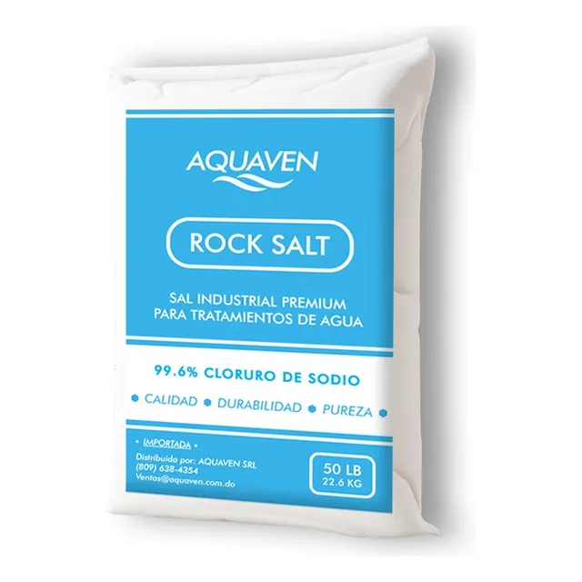 Sal Para Ablandadores De Agua - Rock Salt Aquaven 50 Lbs