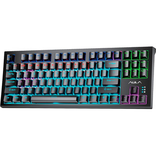 Teclado Gamer Mecânico 80% Led Rgb Switch Aula Brown F3032 Teclado Gamer Mecânico 80% Led Rgb Switch Aula Brown F3032