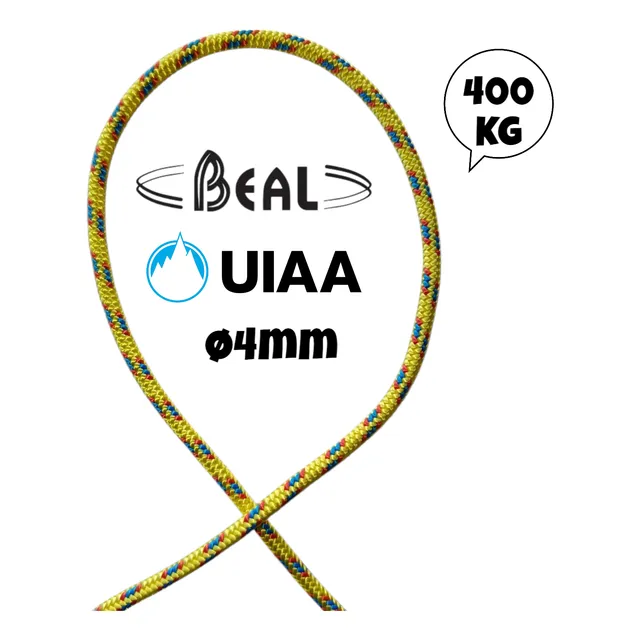 Cordino De Escalada 4mm Accessory Cord Drisa Uiaa