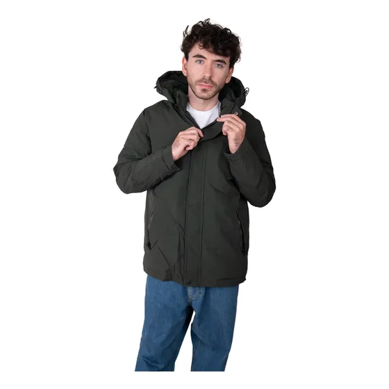 Parkas Camperas Hombre Gabardina Abrigos Capucha Parka Piel 