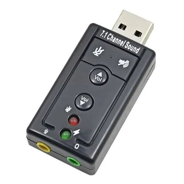 Tarjeta Adaptador De Audio Usb Estéreo 7.1 Para Pc, Notebook