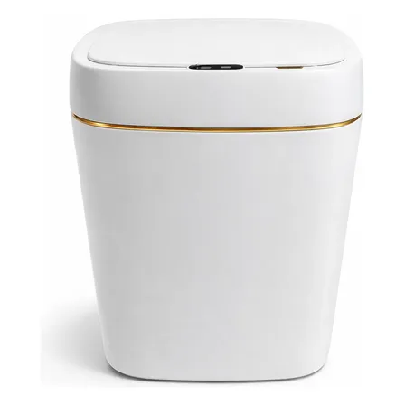 Lixeira Automatica Com Sensor Inteligente 12 Litros + Pilhas Branco
